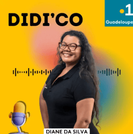 Diane Da Silva au micro de Guadeloupe la 1ère pour son émission Didi'Co avec Pascaline Nogrette